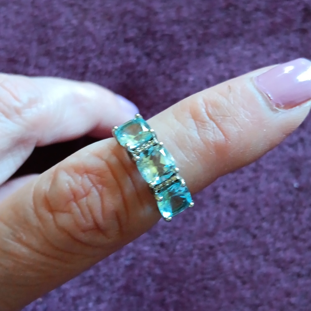 Aquamarine Ring Sterling silver